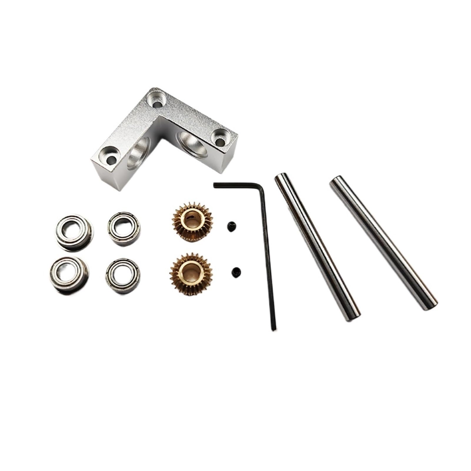Mini rechtwinkliger Kommutator Micro 90 Grad 1:1 Kegelradgetriebe DIY Selbstmontage Modell Antriebsgehäuse Wellendurchmesser 4 mm/5 mm(4MM Shaft)