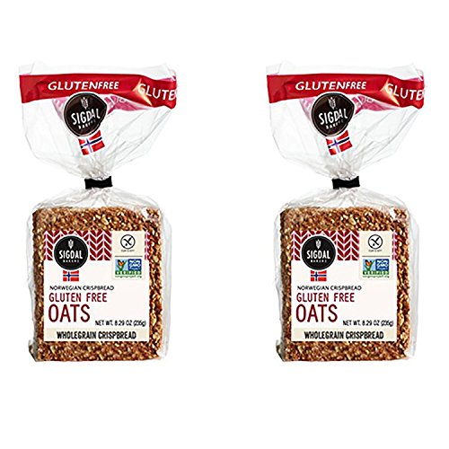 Sigdal Bakeri Gluten Free Oats, Wholegrain Crispbread, 8.29oz (Pack of 2) Sigdal Bakeri Gluten Free Oats, Wholegrain Crispbread, 8.29oz (Pack of 2)