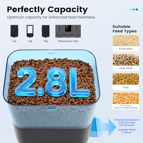 Image of fishkeeper Automatic Fish Feeder for Pond, LCD Programmable Fish Feeder