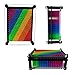 Foreverkeyu 3D Pin Art Toy 5*3.75in Rainbow Pin Art Sensory Fidget Board Game Toy Pin Impression Toy Sculpture Toys Hand Pin Toy Gift for Kids, Girls, Boys, Adults