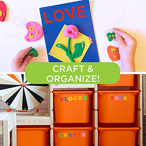 Horizon Group Usa 1000+ Adhesive Foam Alphabet Stickers, Foam Letter Stickers, 7 Colors, 2 Fonts, 2Mm, Foam Sticker Arts And Crafts For Kids, Classroom Activity, Art Class, Back To School Supplies #TOP2