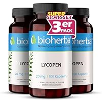 Lycopin Kapseln – 300 Stück mit 20 mg Lycopin und Vitamin E aus Tomatenextrakt von BIOHERBA PZN 19642793