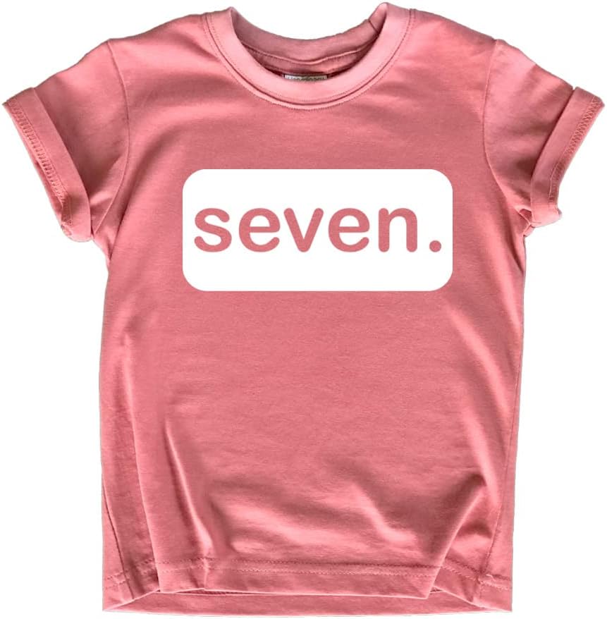 7th Birthday Girl Shirt 7 Years Old Seven Outfit Seventh Tshirt Gift Girls top 7
