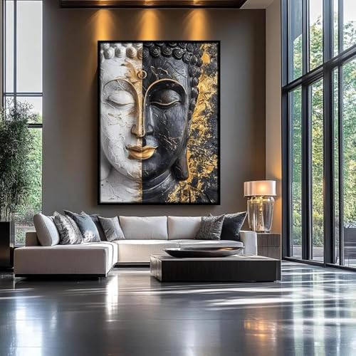 Impression sur toile Bouddha xl cadre décoration murale salon moderne