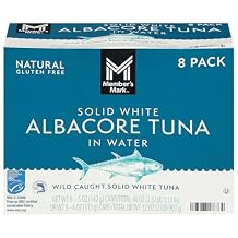 Members Mark Solid White Albacore Tuna, 5 Ounce Pack of 8