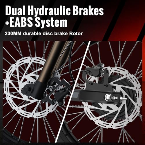 Image of Riding'times Upgraded GT73 Electric Motorcycle for Adults Teens, 2400W 48V 37MPH Dirtbike, 36.4AH Dual Battery Ebike Up to 85 Miles, 25 inch Motorcycle Tire, UL2849 All Terrain for Mountains, Snow, Sand