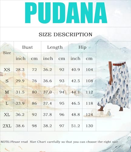 Women's Summer A Line Flared Maxi Skirt Vintage High Waisted Button Down Swing Skirt with Belts2