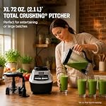 Ninja All-in-One Kitchen System, 1200W Blender & Food Processor with 72 oz (2.1 L) Pitcher, 8-Cup Bowl & Nutri Cups for Smoothies, Ice Crushing & Dough, BL780C (Canadian Version)