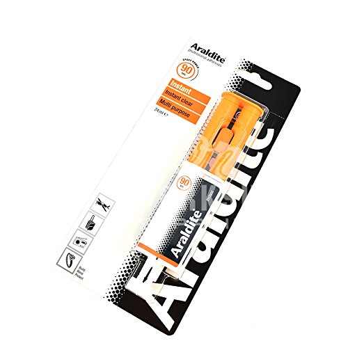 Jeringa en dos partes de pegamento Araldite, instant�neo, transparente, hecho de resina epoxi, 24ml