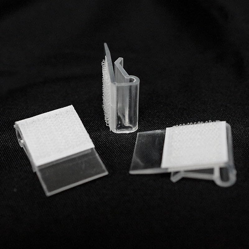 Miniatura 1 de Efavormart - 12 clips ajustables de plástico transparente para falda de mesa grandes para decoración de bodas, fiestas, eventos, 0.2 pulgadas