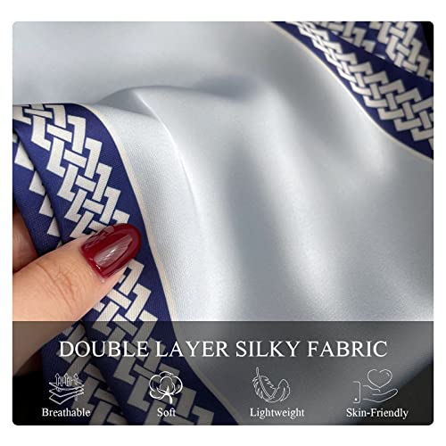 Women Skinny Silk Scarf Retro Checkerboard Plaid Narrow Neckerchief Long Neck Scarf Bandanas Headdress Ribbon Scarf3