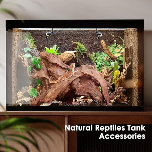 Image of Jorewood Natural Small Aquarium Driftwood for Fish Tanks & Reptile Terrariums - Safe Fish Tank Decorations, Unique Twisted Branches 10-Piece 2-4 Inch Low Tannin, Easy to Sink