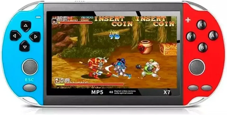 Mingzhe Console de videogame portátil de 5,1 polegadas eony Plus Jogadores de jogos portáteis Double Rocker 8 GB de memória construído em 1000 jogos MP5 controlador de jogo