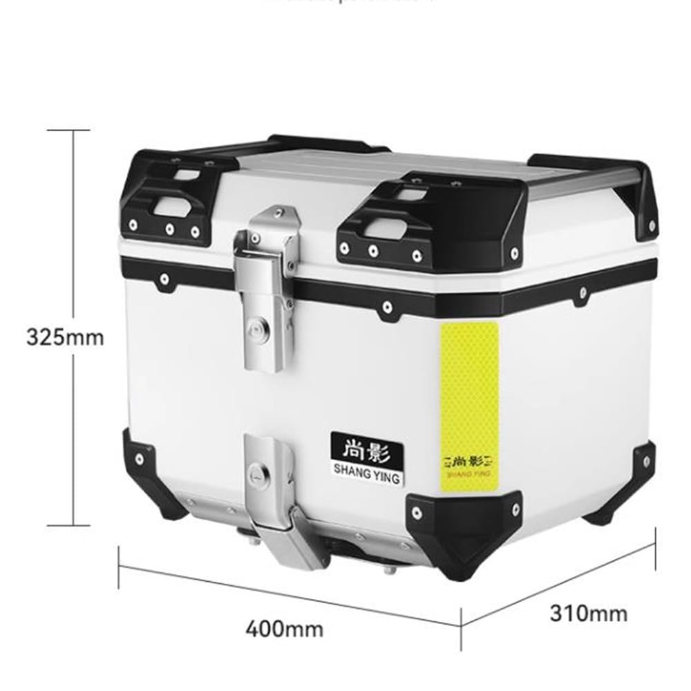 NILZA Baúl De Moto Scooter Maleta PP Caja De Moto, Baul para Moto Universal Baúl De Moto con Accesorios, 35L Top Case Moto Topcase Scooter para Equipaje (Color : Black, Size : Bottom Plate+Liner)