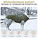 OneTigris Hundejacke, Wasserdichter Winterweste Jacken Hundemantel Mit Bediengriff, Bequeme Ausscheidung, Reißverschluss und Elastisches Design, Einfaches An-und Ausziehen, Reflektierend,M,Armeegrün