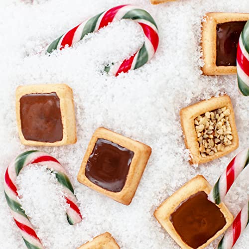 Image of Michel et Augustin Cookies, Individually Wrapped Snacks Variety Pack: Dark Chocolate Sea Salt and Milk Chocolate Caramel Shortbread, Bulk Snacks, 180 French Butter Cookies