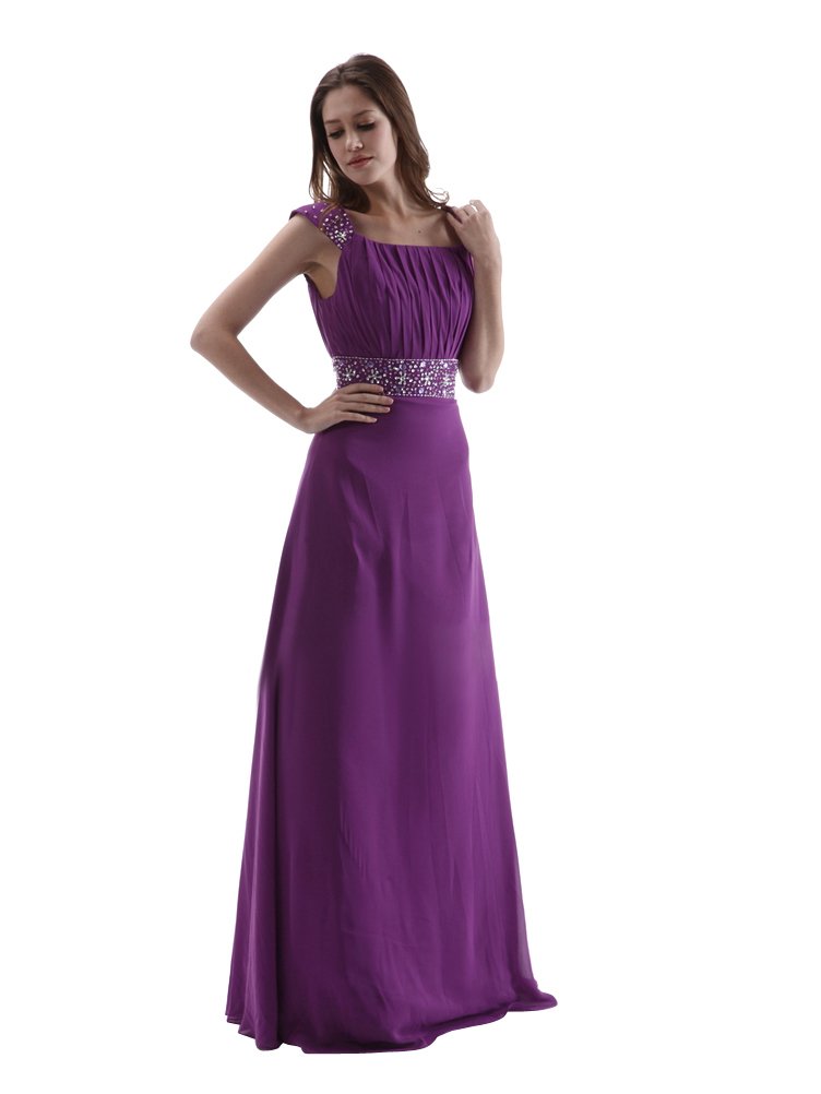 Remedios Boutique Sequined Straps Chiffon Bridesmaid Evening Formal Party Dress
