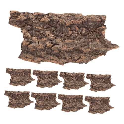 POPETPOP 20pcs Bark Decoration Habitat Feed Natural Reptile Tank Wallpaper Reptile Aquarium Background Paper Reptiles Bedding Substrate Desert Lizard Large Snake Beech for Wood