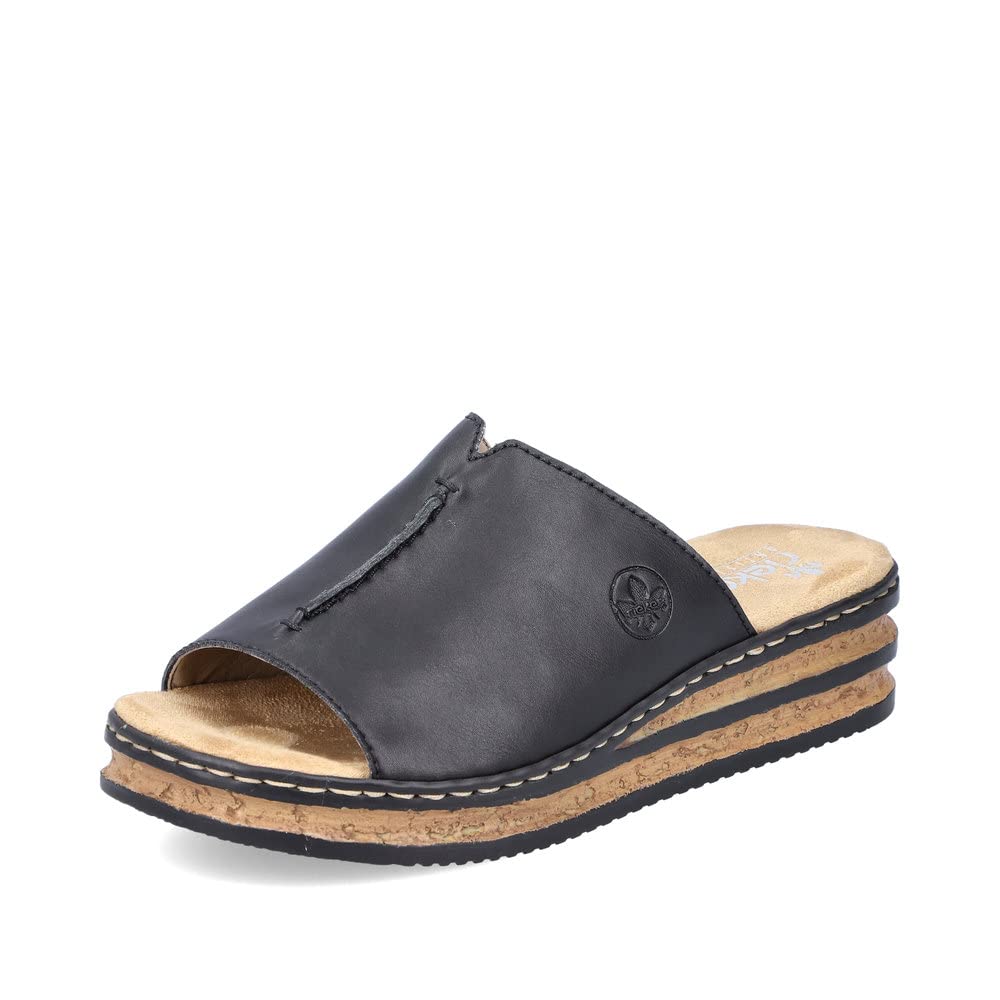 Rieker Women's 629M9 Sandal, Black, 6 UK