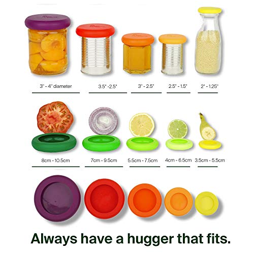 Food Huggers 5pc Reusable Silicone Food Savers | BPA Free & Dishwasher Safe | Fruit & Vegetable Produce Storage for… - Image 7