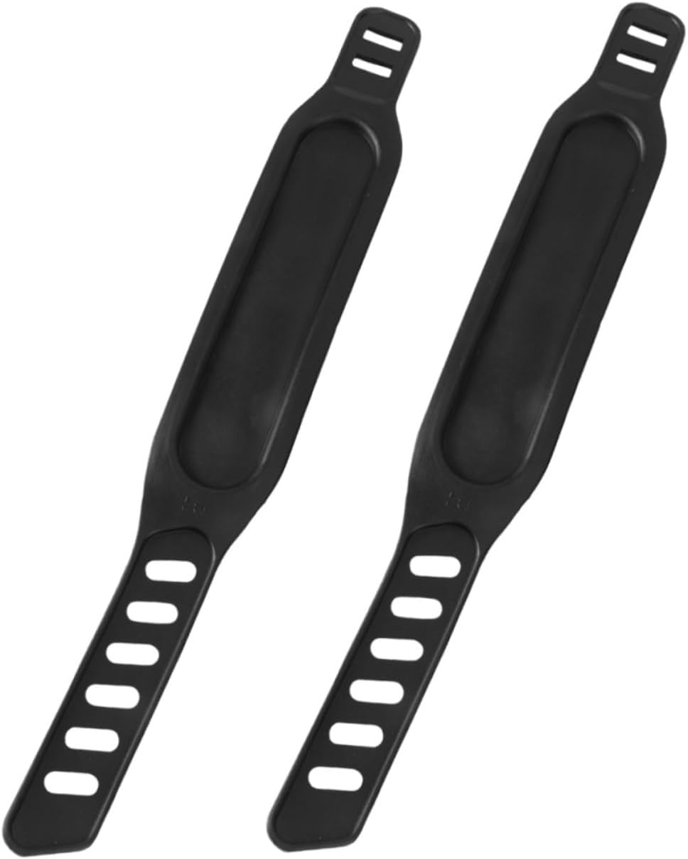 HEMOTON 2Pcs Bike Pedal Straps for Gym Exercise Durable Fix Bands for Indoor Cycle Comfortable Footrest Straps for Mountain Bikes