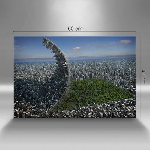 Abstraction de Central Park image imprimée sur toile d'art de luxe
