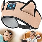 Picture of KIDSBAND Kids Headphones, Over On The Ear Toddler/Baby Headband Headphones - Volume Limited with Thin Speakers & Soft Headband No Pressure On Ears, for Learning/Plane/Travel/Tablet/Computer/Sleep
