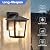 Outdoor Wall Light, Exterior Waterproof Wall Sconce in Black, Anti-Rust Outdoor Light Fixture with Water Glass, Modern Outdoor Wall Lantern for House Balcony Entryway Garage