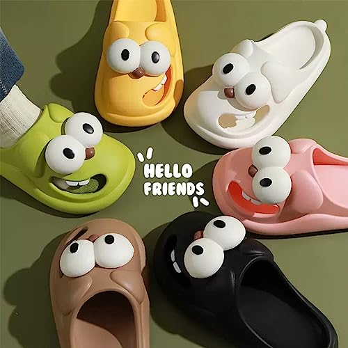 Kissing Slippers, Love Pups Slides, Tongue Kiss Slippers, Cute Funny 3D Big Eye Dog Slippers for Outdoor Indoor3