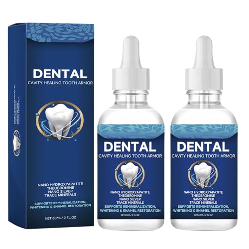 Dentite Cavity Healing Tooth Armor Liquid Repair Kit, Dental Cavity Healing Tooth Armor, Dentite Tooth Armor Armour, Enamel Repair,Sensitivity Relief & Natural Whitening (2pcs)