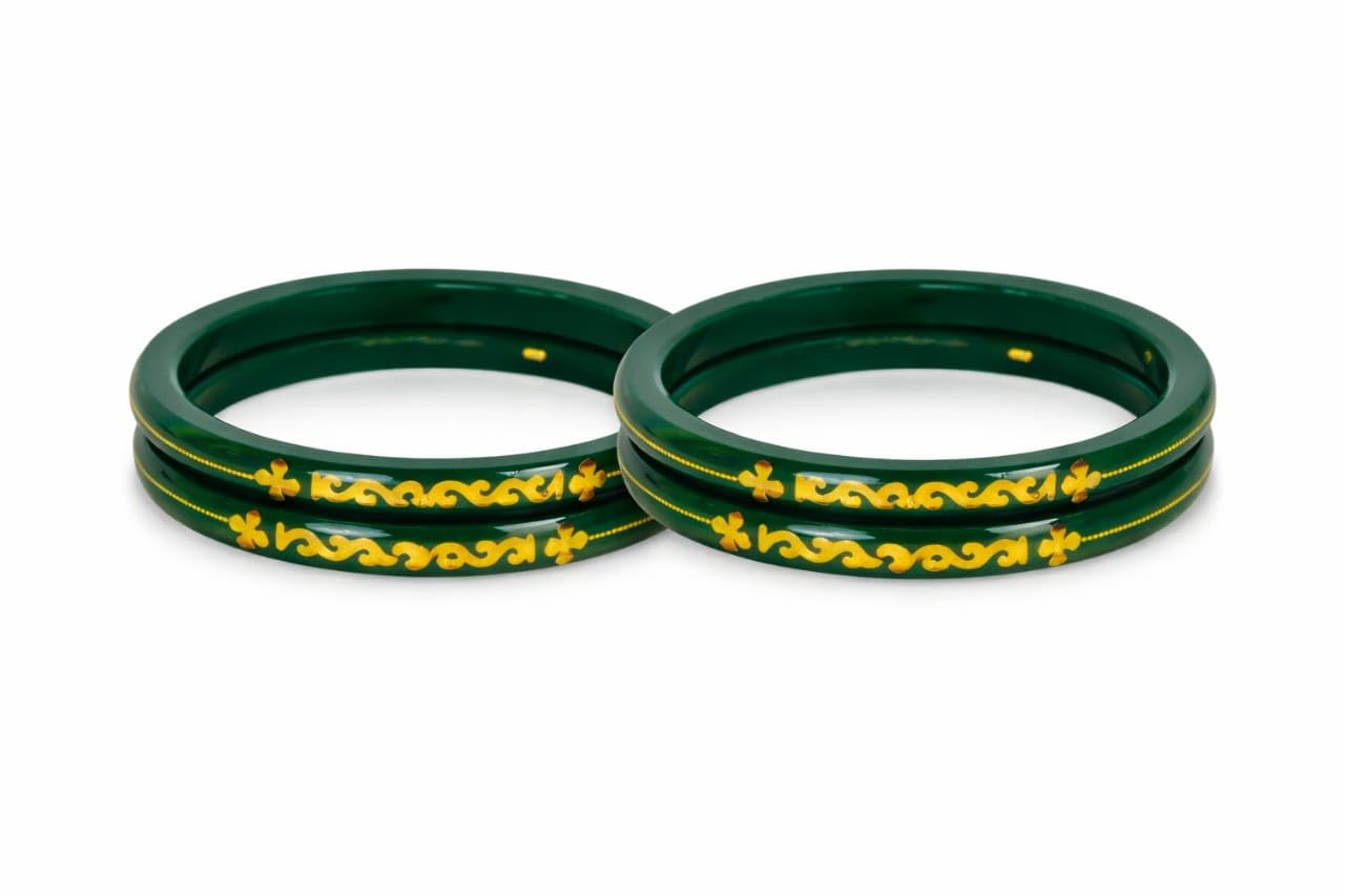 22K Hallmark-Stamped Pola Bangles | Premium Laminated Bridal Bangles for Women | 22KT Pure Gold Traditional Pola Kada | Classic Indian Bridal & Gold Bangle for Women-image-27