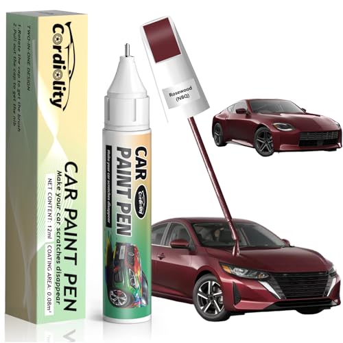 Image of NBQ Rosewood Touch Up Paint for Nissan, Color Accurate Car Paint Scratch Repair Pen, Quick & Easy Fix Automotive Chips and Nicks