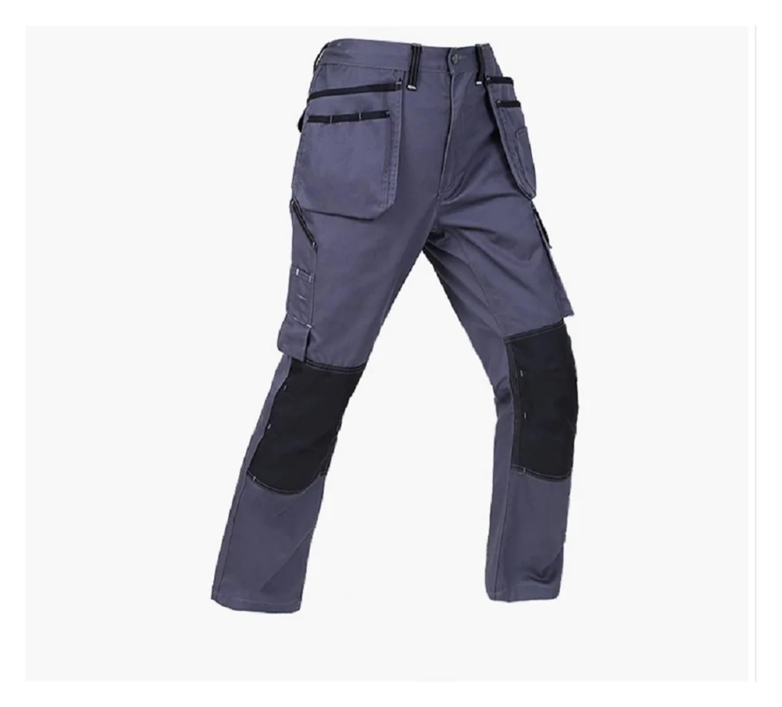 Pantalones de Trabajo Hombre Pantalones de Soldadura funcionales, Multibolsillos, Resistentes al Desgaste, a Prueba Suciedad y antichispas, Reflectantes