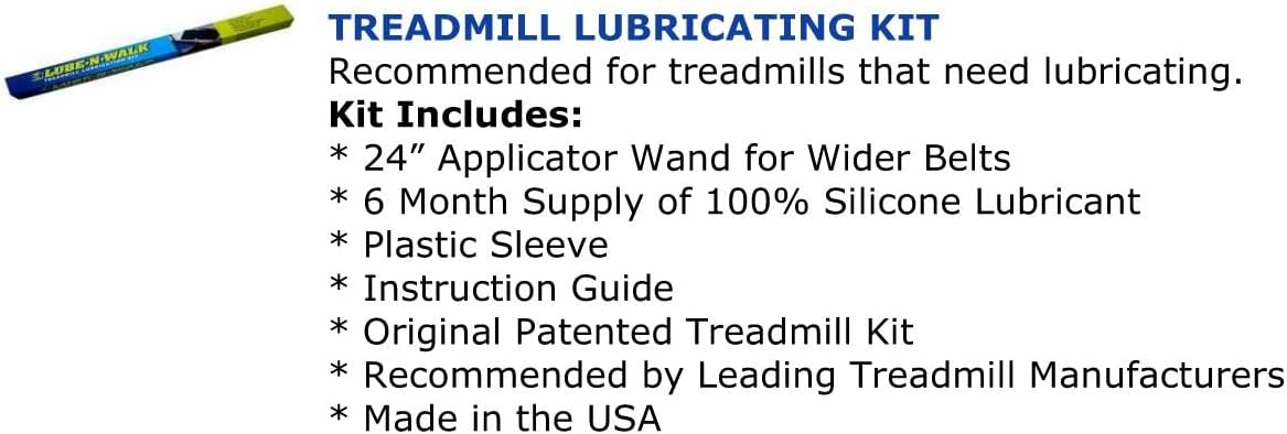 Lube-N-Walk Original Treadmill Lubrication Kit Since 1987 - Patented Treadmill Lubricating System and Official Partner for Major Treadmill Manufacturers Made in USA