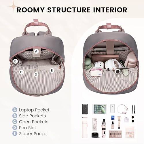 Image of LOVEVOOK Mini Backpack for Women Stylish Waterproof Backpack Purse with USB Port, Cute Daypack for College Travel Party