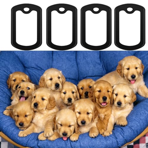 12pcs Dog Tag Silicone Silencer, Black Military Dog Tags Silencers for Authentic Military Id Tags Rubbers to Reduce Noise and Protect Tag, 52 x 31 mm/ 2.04 x 1.22 Inches. 12pcs Dog Tag Silicone Silencer, Black Military Dog Tags Silencers for Authentic Military Id Tags Rubbers to Reduce Noise and Protect Tag, 52 x 31 mm/ 2.04 x 1.22 Inches.
