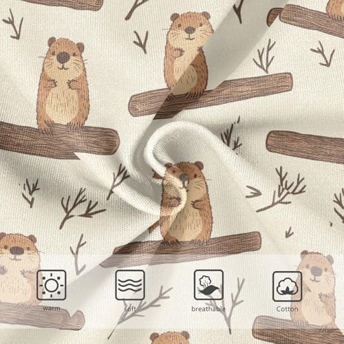 Girls Underwear Soft Cotton Beaver Kids Panties in Sizes 2/3t, 4t, 5t, 6 and 83