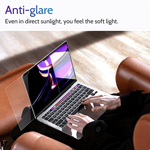 Image of Peslv 3-Pack Anti Blue Light Screen Protector for MacBook Air 15 Inch(2023-2026, M2 M3 M4 M5)-A3448 A3241 A3114 A2941, 15.3 inch Mac Laptop Glare Filter Uv Blocker Shield Cover Eye Protection Film