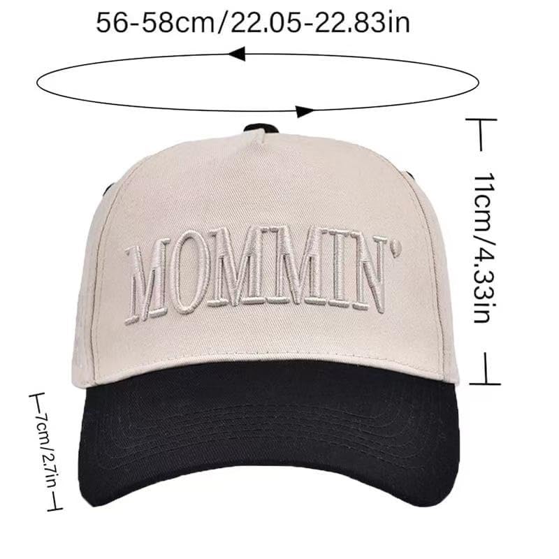 Image of Mommin' Vintage Trucker Hat Embroidered Baseball Cap for Women Great Gift for Mom & Women