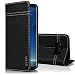 Produktbild Samsung Galaxy S8 Plus Handyhülle, Gebei Kriegsschiff Serie Echt Ledertasche Klapp-Handy Shell Schutzhülle mit unsichtbare Magnetknopf für Samsung Galaxy S8 Plus (Schwarz)