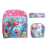 Kit Mochila Infantil Feminina Costas Lancheira Estojo Tam P