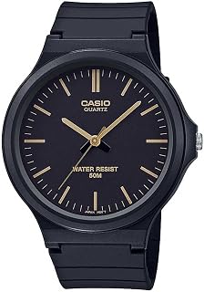 Men's Easy to Read MW240-1E2V Black Resin Japanese Quartz Fashion Watch