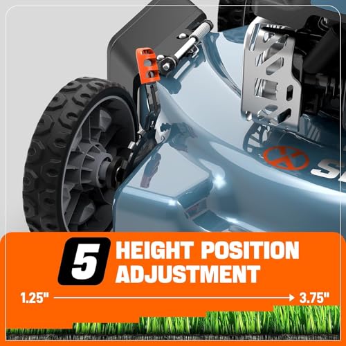 Image of SENIX 20 inch Gas Push Lawn Mower, 144 cc 4-Cycle Push Mower Gas