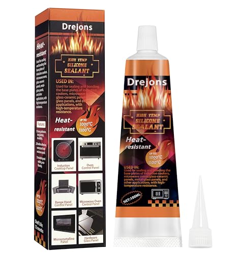 Image of High-Temperature Silicone Sealer for Cooktops, Appliance Glass & Microcrystalline Panels - 200ml