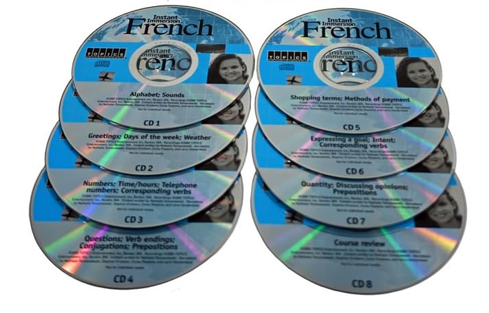 Topics Entertainment Learn How to Speak French Language - Instant Immersion - 8 Audio CD Set - Image 4