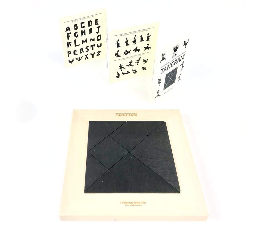 Il Pianeta delle Idee - Tangram classico in legno – Made in Italy – Creato con energia solare – 100% Ecologico
