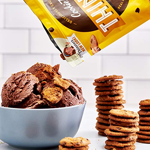 Image of Thinsters Cookie Thins Cookies, Chocolate Chip, 16oz (Pack Of 2), Non-GMO, Peanut Free, No Corn Syrup, Crunchy Cookies, No Artificial Flavors, Colors, or Preservatives