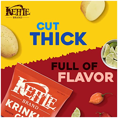 Image of Kettle Brand Potato Chips Krinkle Cut Habanero Lime, 8.5 Oz