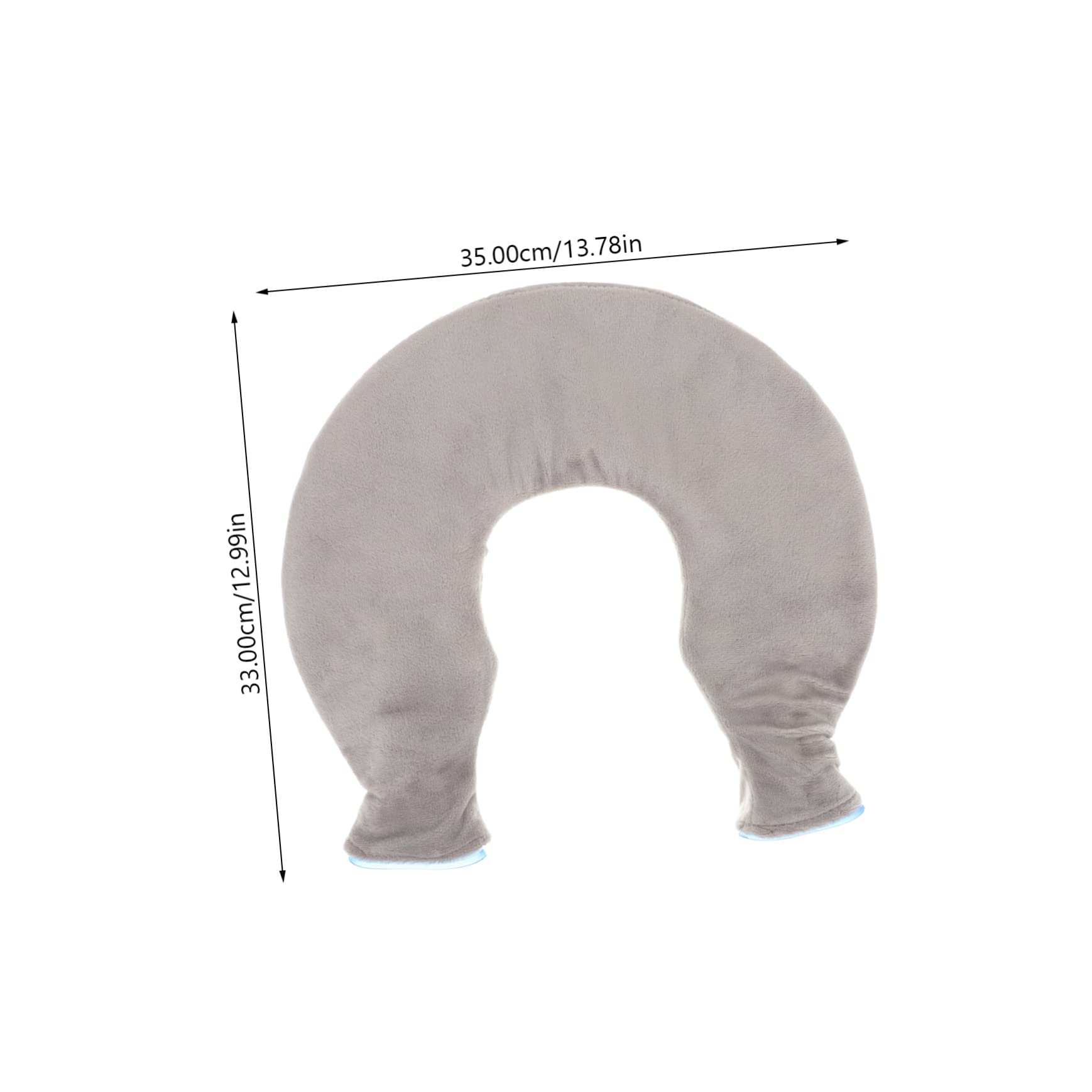 Borsa del Ghiaccio Terapeutica a U in Pvc Trasparente, Set Impacco Caldo e Freddo per Collo e Spalle, Design Ergonomico per Sollievo da Dolori Muscolari, Portatile