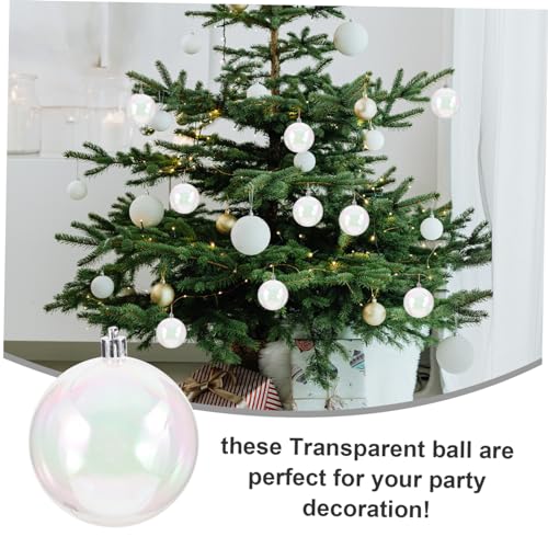 Boule suspendue de Noël perle à bulles lumineuse